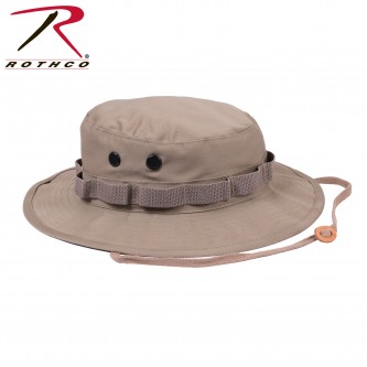 5813-7.5 Rothco Wide Brim Military Camo Hunting Camping Bucket Boonie Hat[7 1/2,Khaki] 