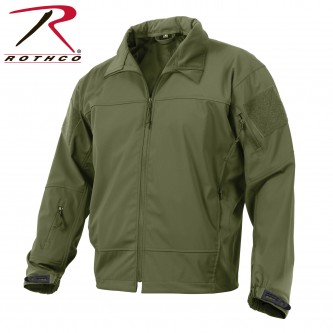 5872-XL Rothco Light Weight Military Soft Shell Waterproof Covert Casual Uniform Jacket[Olive Drab,X