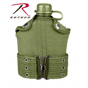 Rothco G.I. Type Plastic Canteen & Pistol Belt Kit