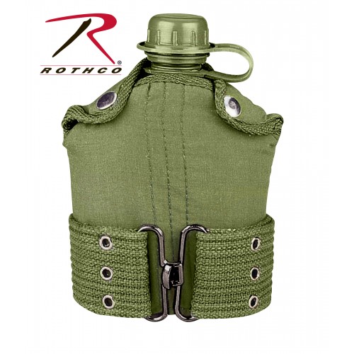Rothco G.I. Type Plastic Canteen & Pistol Belt Kit