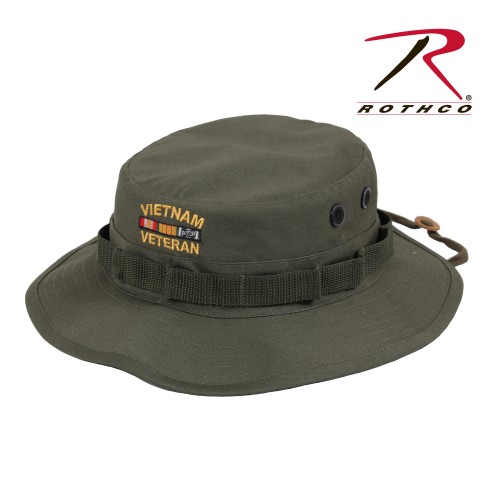5911-7.25 Rothco Vietnam Veteran Olive Drab Boonie Hat[7 1/4] 