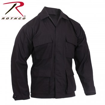 Rothco 5920-2X Black Military Style BDU Polyester/Cotton Fatigue Shirt[XX-Large] 