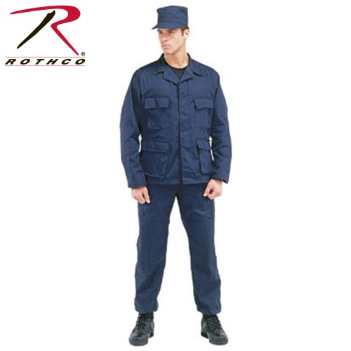 Rothco 5929-L Navy Blue Military BDU Cargo Rip Stop Fatigue Pants[Large] 