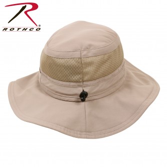 59555 Lightweight Adjustable Mesh Hiking Khaki Boonie Hat Rothco 59555 