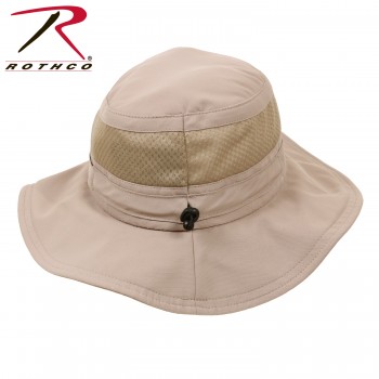 59555 Lightweight Adjustable Mesh Hiking Khaki Boonie Hat Rothco 59555 