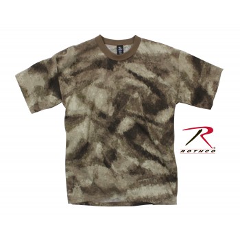 5967-3X Brown Camouflage A-TACS AU Shorts Sleeve T-Shirt Rothco 5965 [XXX-Large] 