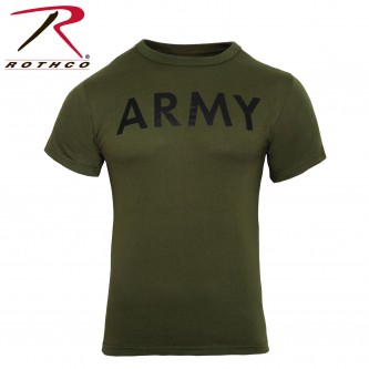 60137-2x Rothco Military Olive Drab Short Sleeve Physical Training T-Shirt[2XL,Army] 