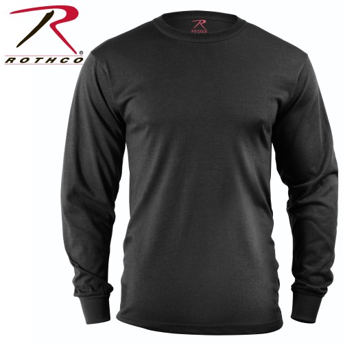 Rothco 60212 Black Tactical Long Sleeve Military T-Shirt[X-Large]