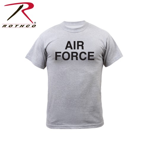 61020-S Rothco Short Sleeve Military Sport Physical Training T-Shirt[Grey Air Force,S] 