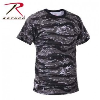 61072-3X Rothco Military Style Tiger Stripe Camouflage T-Shirt[Urban Tiger Stripe,3X-Large] 
