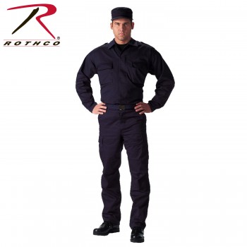 6111-2X Rothco 6110 Navy Blue Military Tactical Gear BDU Epaulet Uniform Fatigue Shirt[XX-Large] 