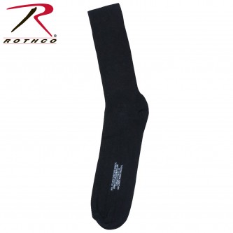 6143 Rothco Black Military Dress Socks MADE IN USA 
