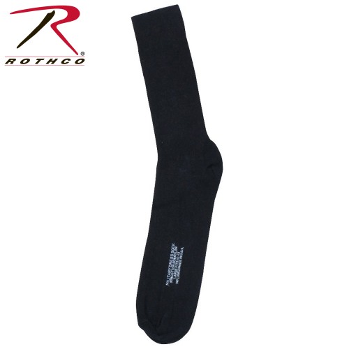 6143 Rothco Black Military Dress Socks MADE IN USA 
