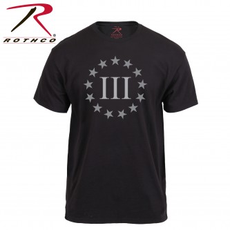 61522-3X Three Percenter T-Shirt Mens Military American Revolution T-Shirt[3X-Large]