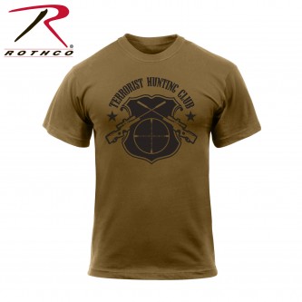 61570-XL Men's Coyote Brown T-Shirt Military Terrorist Hunting Club Rothco 61570[X-Large] 