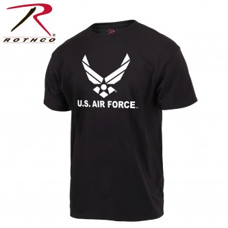 61622-3X US Air Force Wing Emblem T-Shirt Mens Black Military T-Shirt Rothco 61620[3X-Large] 