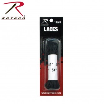 6171 Rothco Black Shoe Boot Laces Pair Various Length[54