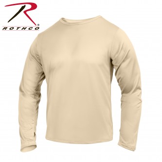 62020-XL Rothco Military Gen III ECWCS Silk Weight Thermal Underwear Long Johns[Desert Sand Shirt,XL