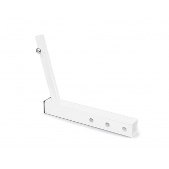 Hitch Mounted Single Flag Holder Kit, Powder Coated Cloud White. Made in the USA.