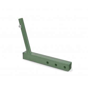 Hitch Mounted Single Flag Holder Kit, Powder Coated Locas Green. Made in the USA.