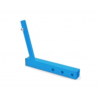 Hitch Mounted Single Flag Holder Kit, Powder Coated Playboy Blue. Made in the USA.