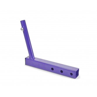 Hitch Mounted Single Flag Holder Kit, Powder Coated Sinbad Purple. Made in the USA.