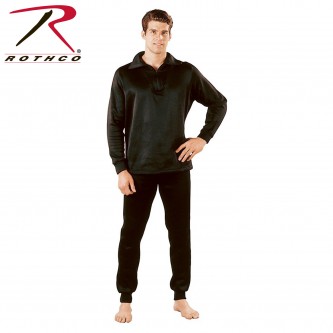 6240-XL Rothco Extreme Cold Weather Polypropylene Long John Underwear With Zip Collar[Black Top,X-La