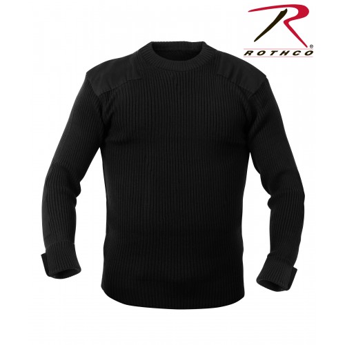 Rothco 6378-Blk New Black Military Style Acrylic Tactical Commando Crewneck Sweater[Blacks,6X-Large]