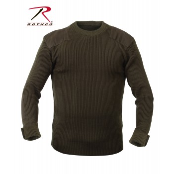Rothco 6347-BLK New Black Military Style Acrylic Tactical Commando Crewneck Sweater Blacks 3X-Large