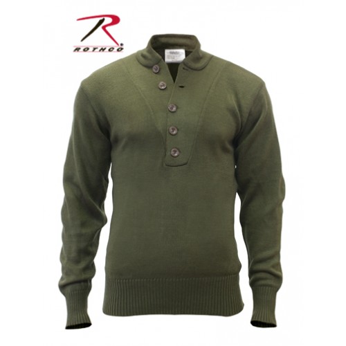 Rothco 6368-OD/XL Military Acrylic 5 Button Style Tactical Sweater[Olive Drab,X-Large] 