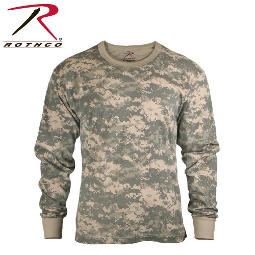 Rothco 6385-L New ACU Digital Camouflage Tactical Long Sleeve Military T-Shirt