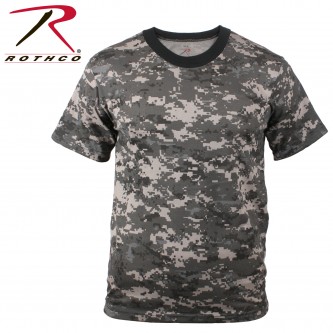 Rothco Military Camouflage KIDS Short Sleeve Camo T-Shirt[L,Subdued Urban Digital Camo] Rothco Mili