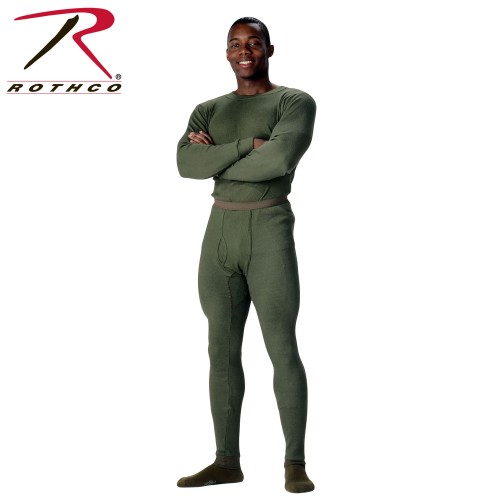 6440-L Rothco Military Thermal Knit Cold Weather Long John Underwear[Olive Drab Top,Large] 