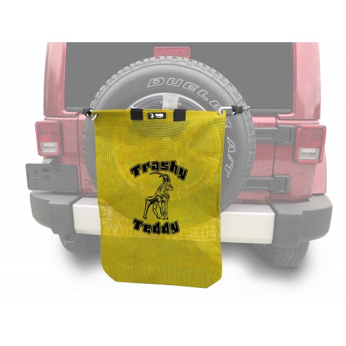 Trashy TeddyÂ®, Yellow, TrashyÂ® Teddy Logo in Black.  Made in the USA. Fits the Jeep JK Wrangler.