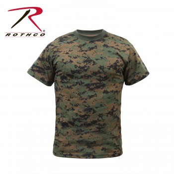 6494-S Rothco Woodland Digital Camo Military Digital Camouflage T-Shirt[S] 