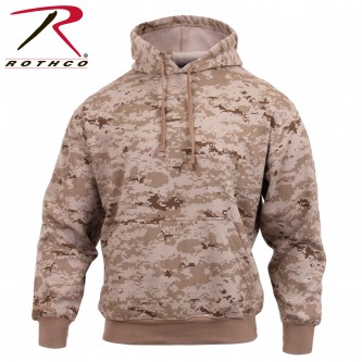 6526-2X Rothco Camouflage Pullover Hoodie Sweatshirt 6595 6590 6525[Desert Digital Camo,2X-Large] 