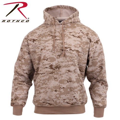 6525-S Rothco Camouflage Pullover Hoodie Sweatshirt 6595 6590 6525[Desert Digital Camo,Small] 