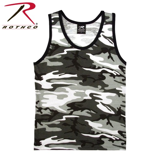 6601-m Rothco Military Camouflage Tank Top Tactical Camo Tank Top[M,City Camo] 