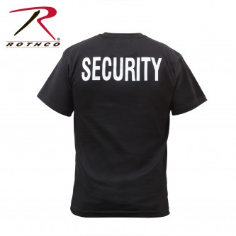 6616-XL Black Official Issue Security Double Sided Raid Bouncer T-Shirt 6616 Rothco[X-Large] 