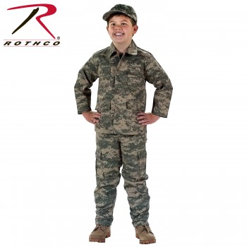 Rothco 66210-xxs  Kids Military Style Camouflage Long Sleeve BDU Shirt ACU Digital[XXS (0-2),Desert 