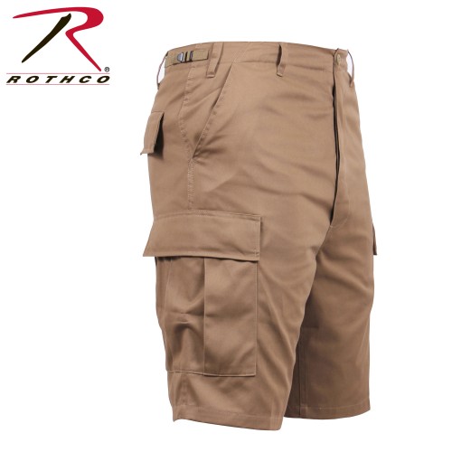 66212-M Brand New Rothco Solid Color Military BDU Cargo Shorts[Coyote Brown,Medium] 
