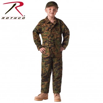 Rothco 66215-XL Brand New Digital Woodland Camouflage BDU Shirt for Kids[X-Large (18-20)] 