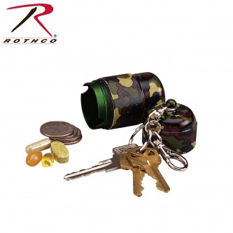 663 Rothco Camouflage Small Waterproof Utility Capsule Key Chain