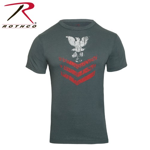 66640-2X Rothco Naval Rank Insignia Vintage Design Short Sleeve T-Shirt[2XL] 