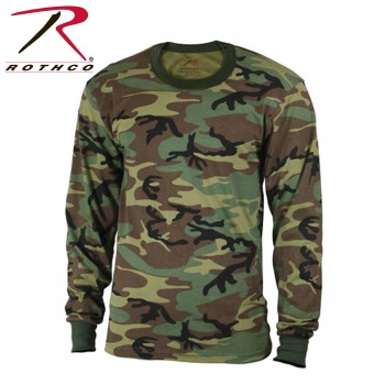 6705-XS Kids Long Sleeve Camo T-Shirt Rothco 6775 6776 6705[Woodland,X-Small] 