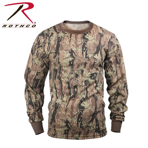 6770-S Rothco Camo Long Sleeve Tactical Military T-Shirt[Smokey Branch Camo,Small] 