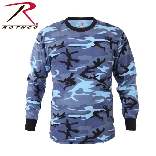 67770-XL Rothco Camo Long Sleeve Tactical Military T-Shirt[Sky Blue Camo,X-Large]