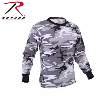 Rothco Camo Long Sleeve Tactical Military T-Shirt[City Camo,X-Large] 67790-XL 