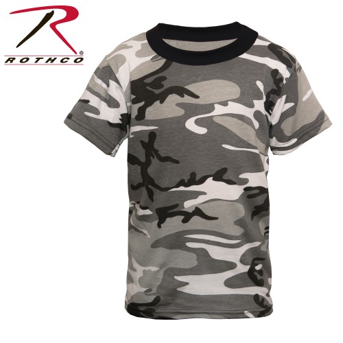6790-L Rothco Military Camouflage KIDS Short Sleeve Camo T-Shirt[L,City Camo] 