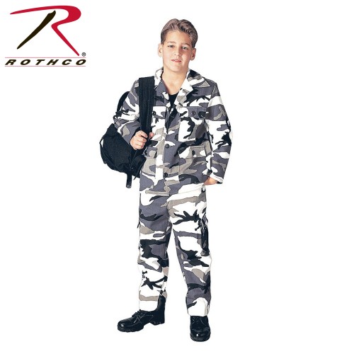 6791-20 Rothco Kids Camouflage Military BDU Cargo Fatigue Pants[20,City Camo] 